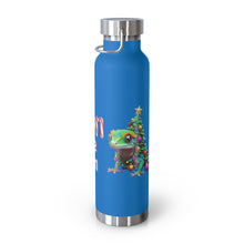 Load image into Gallery viewer, Repticon Copper Vacuum Insulated Bottle, 22oz w/ Gecko Christmas Tree
