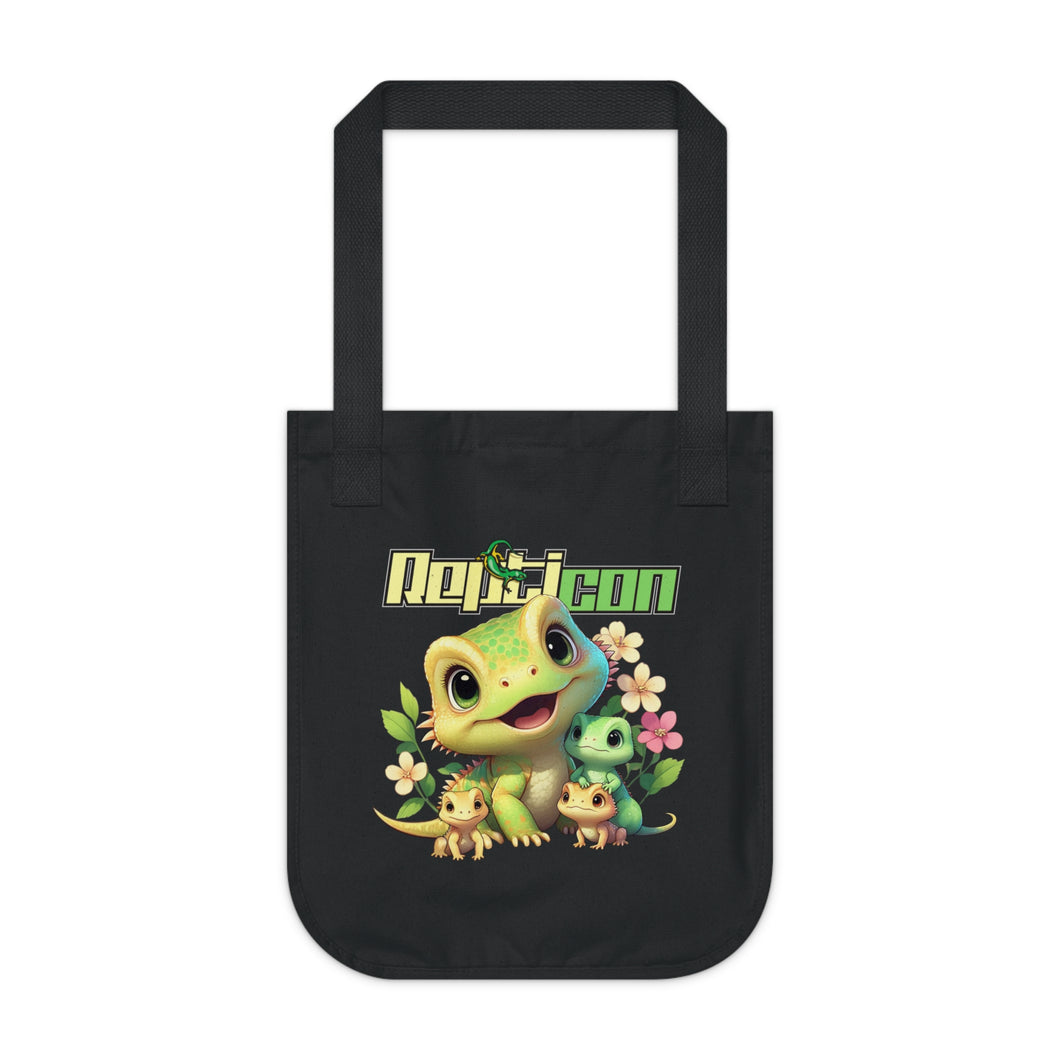 Repticon Organic Canvas Tote Bag w/ Lizards
