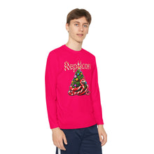 Load image into Gallery viewer, Repticon Youth Long Sleeve Competitor Tee w/ Candy Cane Snake Christmas Tree
