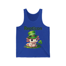 Load image into Gallery viewer, Repticon Unisex Jersey Tank w/ Axolotl
