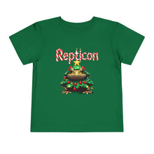 Load image into Gallery viewer, Repticon Toddler Short Sleeve Tee w/ Toad Christmas Tree
