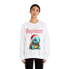 Load image into Gallery viewer, Repticon Unisex Heavy Blend™ Crewneck Sweatshirt w/ Tortoise Santa
