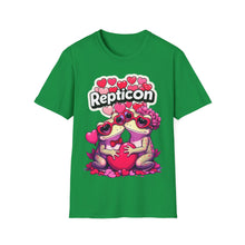 Load image into Gallery viewer, Repticon Unisex Softstyle T-Shirt w/ Valentine Toads

