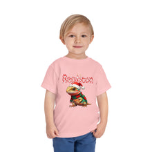 Load image into Gallery viewer, Repticon Toddler Short Sleeve Tee w/ Bearded Dragon Santa
