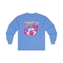 Load image into Gallery viewer, Repticon Unisex Ultra Cotton Long Sleeve Tee w/ Valentine Axolotls

