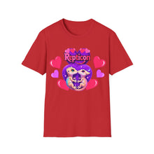 Load image into Gallery viewer, Repticon Unisex Softstyle T-Shirt w/ Valentine Crested Geckos
