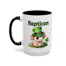 Load image into Gallery viewer, Repticon Accent Coffee Mug w/ Axolotl
