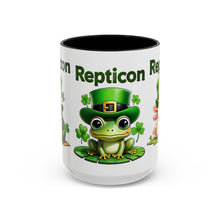 Load image into Gallery viewer, Repticon Accent Coffee Mug w/ St. Patrick&#39;s Day
