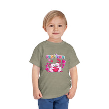 Load image into Gallery viewer, Repticon Toddler Short Sleeve Tee w/ Valentine Axolotls
