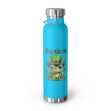 Load image into Gallery viewer, Repticon Copper Vacuum Insulated Bottle, 22oz w/ Frog
