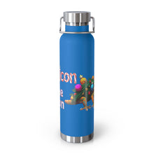 Load image into Gallery viewer, Repticon Copper Vacuum Insulated Bottle, 22oz w/ Crested Gecko Christmas Tree
