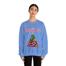 Load image into Gallery viewer, Repticon Unisex Heavy Blend™ Crewneck Sweatshirt w/ Candy Cane Snake Christmas Tree
