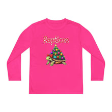 Load image into Gallery viewer, Repticon Youth Long Sleeve Competitor Tee w/ Tortoise Christmas Tree
