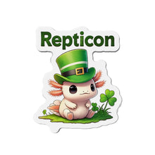 Load image into Gallery viewer, Repticon Die-Cut Magnets w/ Axolotl
