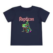 Load image into Gallery viewer, Repticon Toddler Short Sleeve Tee w/ Gecko Christmas Tree
