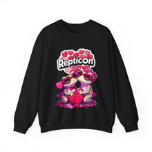 Load image into Gallery viewer, Repticon Unisex Heavy Blend™ Crewneck Sweatshirt w/ Valentine Toads
