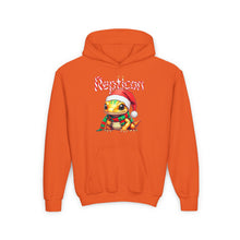 Load image into Gallery viewer, Repticon Youth Heavy Blend Hooded Sweatshirt w/ Amphibian Santa
