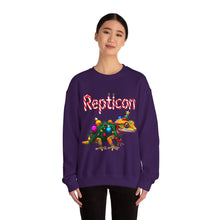Load image into Gallery viewer, Repticon Unisex Heavy Blend™ Crewneck Sweatshirt w/ Crested Gecko Santa
