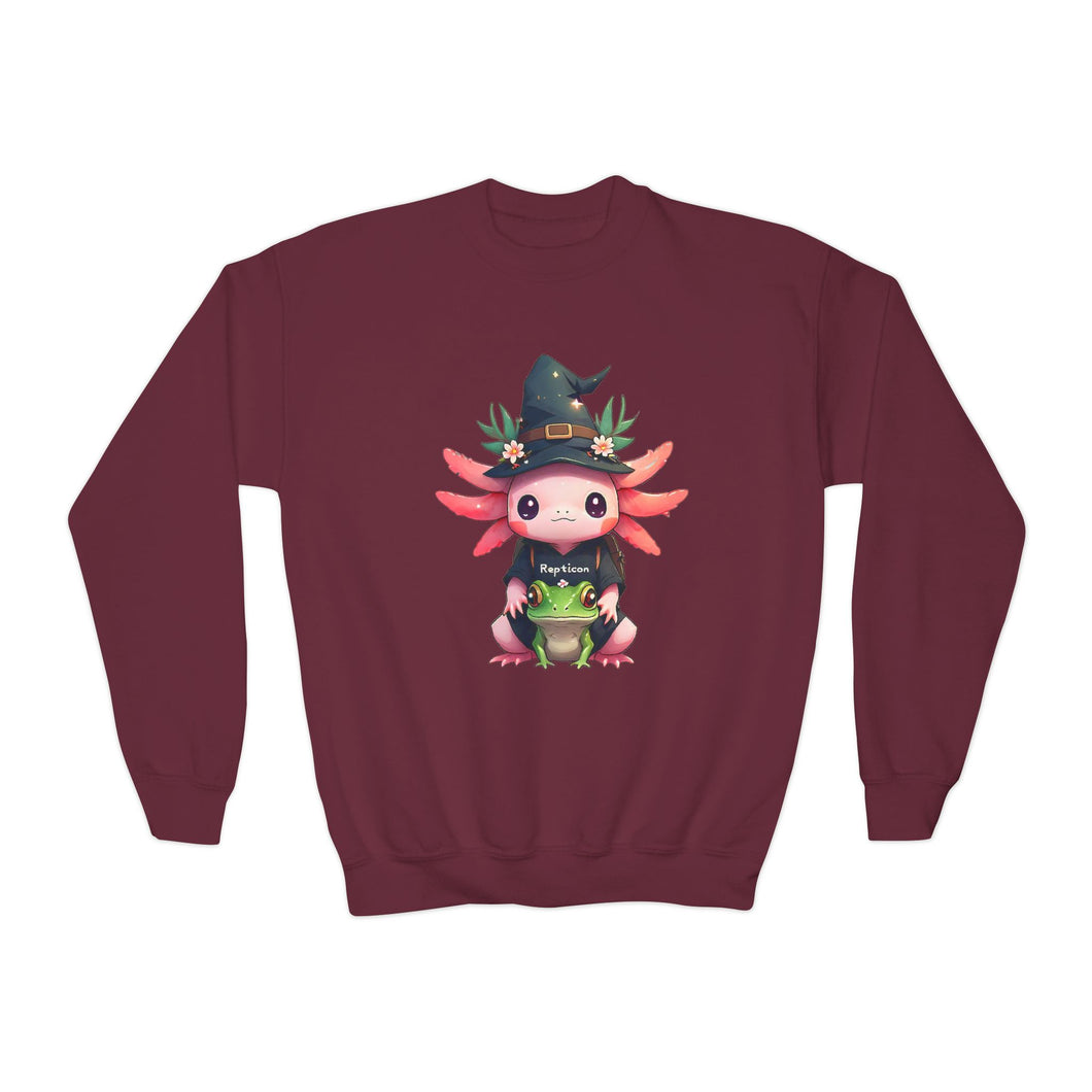 Repticon Youth Crewneck Sweatshirt w/ Axolotl