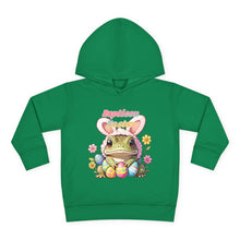 Load image into Gallery viewer, Repticon Toddler Pullover Fleece Hoodie w/ Easter Frog

