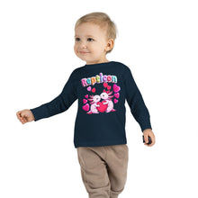 Load image into Gallery viewer, Repticon Toddler Long Sleeve Tee w/ Valentine Axolotls
