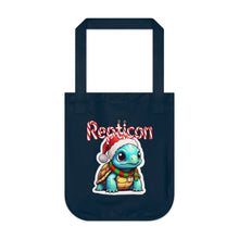 Load image into Gallery viewer, Repticon Organic Canvas Tote Bag w/ Tortoise Santa
