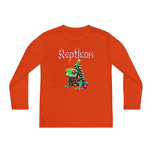 Load image into Gallery viewer, Repticon Youth Long Sleeve Competitor Tee w/ Gecko Christmas Tree
