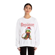 Load image into Gallery viewer, Repticon Unisex Heavy Blend™ Crewneck Sweatshirt w/ Lizard Santa
