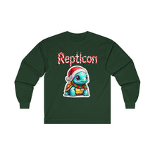 Load image into Gallery viewer, Repticon Unisex Ultra Cotton Long Sleeve Tee w/ Tortoise Santa
