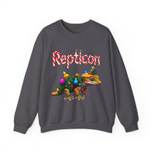 Load image into Gallery viewer, Repticon Unisex Heavy Blend™ Crewneck Sweatshirt w/ Crested Gecko Santa
