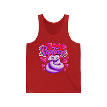 Load image into Gallery viewer, Repticon Unisex Jersey Tank w/ Valentine Snakes
