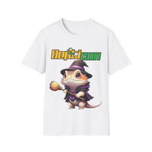 Load image into Gallery viewer, Repticon Unisex Softstyle T-Shirt w/ Bearded Dragon Witch
