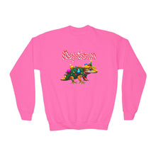 Load image into Gallery viewer, Repticon Youth Crewneck Sweatshirt w/ Crested Gecko Christmas Tree
