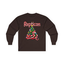 Load image into Gallery viewer, Repticon Unisex Ultra Cotton Long Sleeve Tee w/ Candy Cane Christmas Tree
