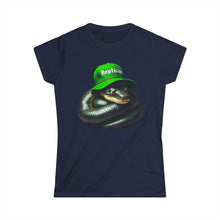 Load image into Gallery viewer, Repticon Women&#39;s Softstyle Tee w/ Black Snake
