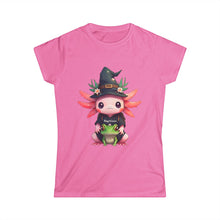 Load image into Gallery viewer, Repticon Women&#39;s Softstyle Tee w/ Axolotl
