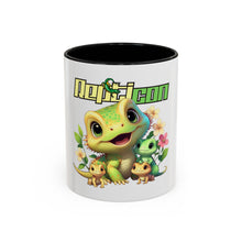 Load image into Gallery viewer, Repticon Accent Coffee Mug w/ Lizards
