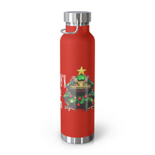 Load image into Gallery viewer, Repticon Copper Vacuum Insulated Bottle, 22oz w/ Toad Christmas Tree
