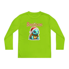 Load image into Gallery viewer, Repticon Youth Long Sleeve Competitor Tee w/ Tortoise Santa
