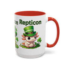 Load image into Gallery viewer, Repticon Accent Coffee Mug w/ St. Patrick&#39;s Day
