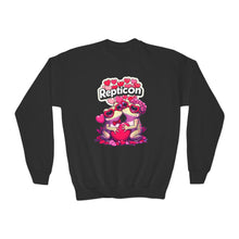 Load image into Gallery viewer, Repticon Youth Crewneck Sweatshirt w/ Valentine&#39;s Frogs
