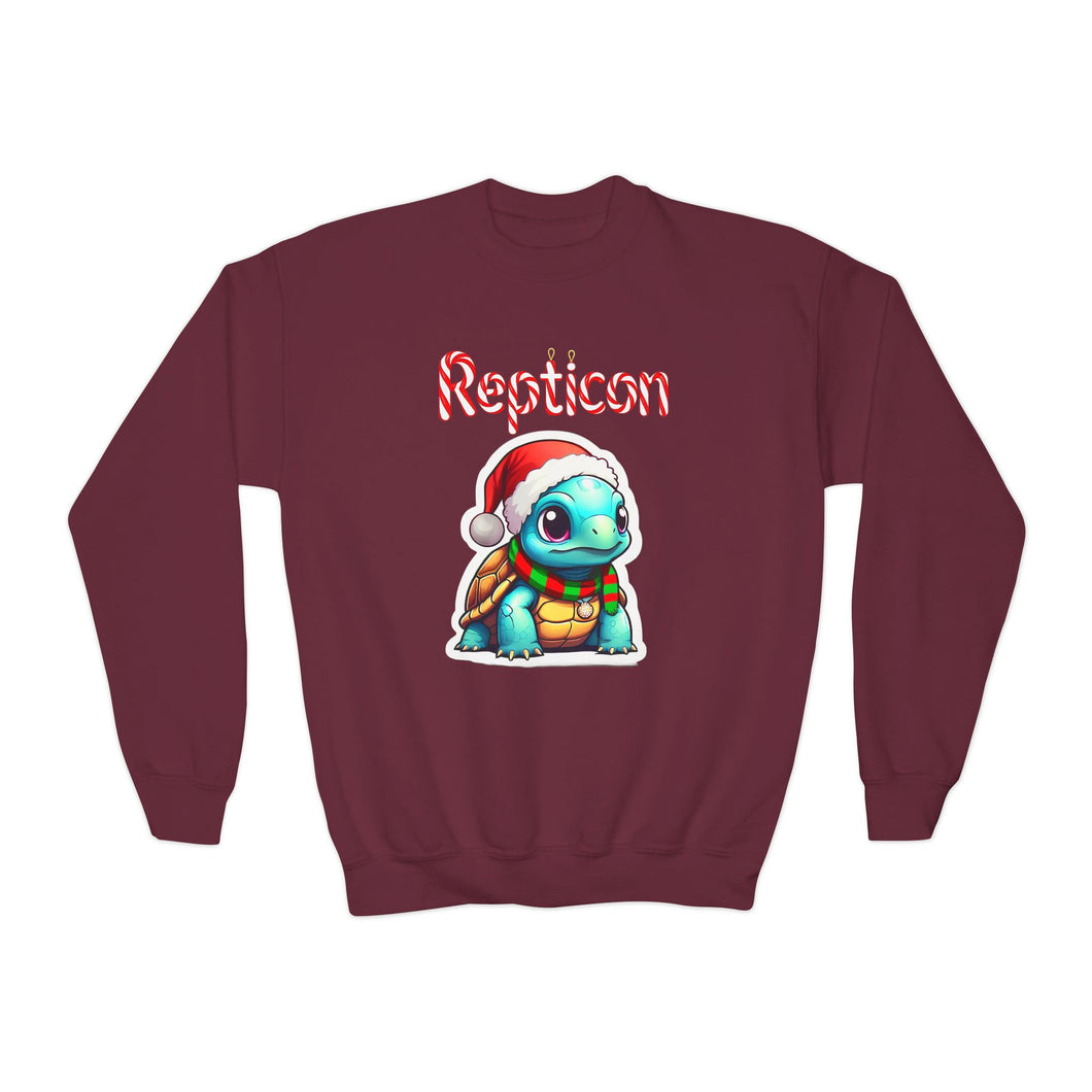 Repticon Youth Crewneck Sweatshirt w/ Tortoise Santa