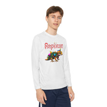 Load image into Gallery viewer, Repticon Youth Long Sleeve Competitor Tee w/ Crested Gecko Christmas Tree
