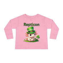 Load image into Gallery viewer, Repticon Toddler Long Sleeve Tee w/ Axolotl
