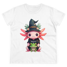 Load image into Gallery viewer, Repticon Women&#39;s Midweight Cotton Tee w/ Axolotl
