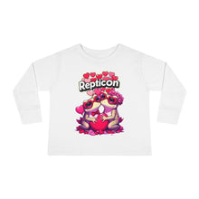 Load image into Gallery viewer, Repticon Toddler Long Sleeve Tee w/ Valentine Toads
