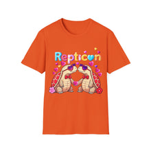 Load image into Gallery viewer, Repticon Unisex Softstyle T-Shirt w/ Valentine Tortoises

