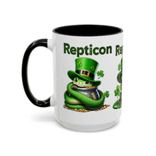 Load image into Gallery viewer, Repticon Accent Coffee Mug w/ St. Patrick&#39;s Day
