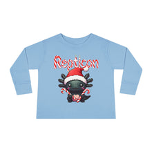 Load image into Gallery viewer, Repticon Toddler Long Sleeve Tee w/ Axolotl Santa

