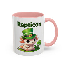 Load image into Gallery viewer, Repticon Accent Coffee Mug w/ Axolotl
